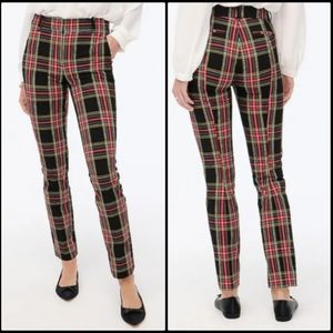J. Crew Ruby Full Length Tartan Plaid Pants Size 2